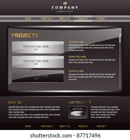 Vector Website Design Template