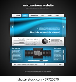 Vector Website Design Template