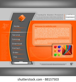 Vector Website Design Template