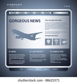 Vector Website Design Template