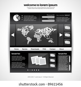 Vector Website Design Template