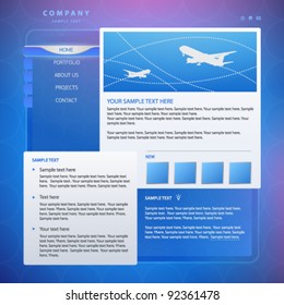 Vector Website Design Template