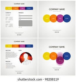 Vector Website Design Template