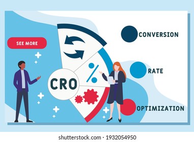 Vector website design template . CRO - Conversion Rate Optimization. business concept background. illustration for website banner, marketing materials, business presentation