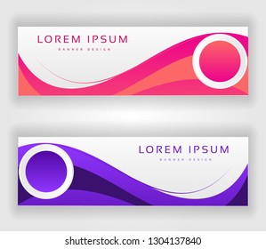 Vector website header or banner