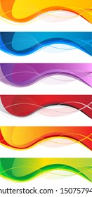 Vector website headers set, business success concept 