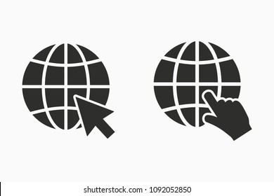 Vector website icon. Internet symbol isolated for graphic and web design.