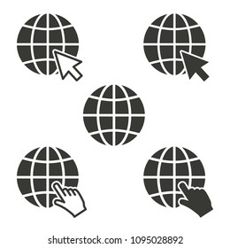 Vector website icon. Internet symbol isolated for graphic and web design.