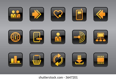 Vector website and internet icons Easy to edit, manipulate, resize or colorize