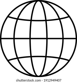 Vector Website Outline Icon Design
