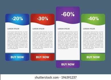 Vector website pricing presentation plan illustration