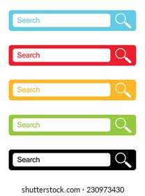 Vector Website Search Engine Icon Set