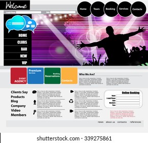 Vector website template