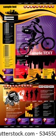 Vector website template