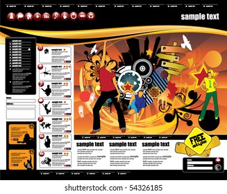 Vector website template