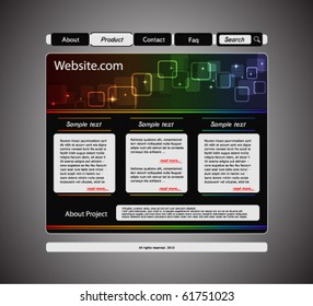 Vector website  template
