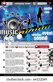 Vector website template