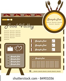 Vector website template