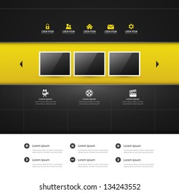 Vector website template design