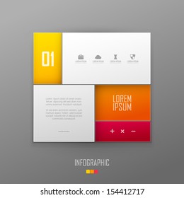 Vector website template design 