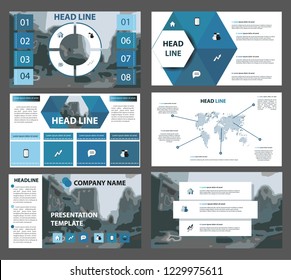 Vector Website Template Design. Set of Presentation  booklet. Creative flyer and style info banner