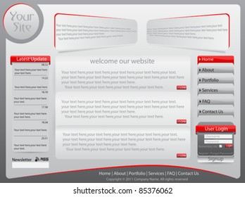 Vector Website Template Set