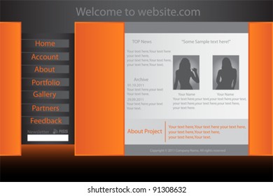 Vector Website Template Set