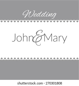 Vector wedding card 