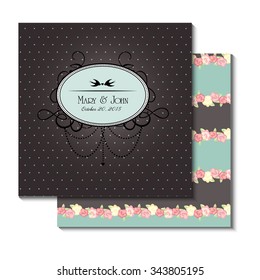 Vector wedding card or invitation