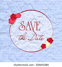 Vector wedding card or invitation.