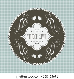 Vector wedding card or invitation with floral ornament background. Perfect as invitation or announcement.