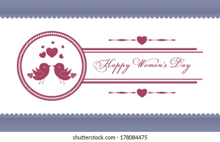 Vector wedding card or invitation with floral ornament background. Thank you card. 
