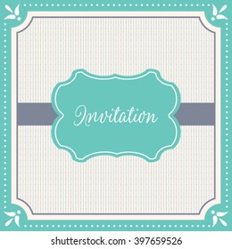 Vector wedding card or invitation with floral ornament background. Perfect as invitation or announcement.