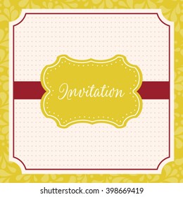 Vector wedding card or invitation with floral ornament background. Perfect as invitation or announcement.