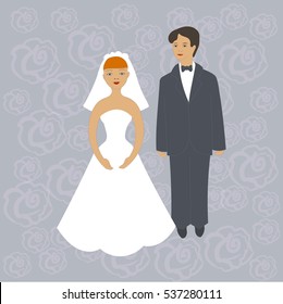 vector of wedding couple