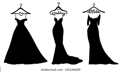 Free Free 108 Silhouette Wedding Dress Svg SVG PNG EPS DXF File