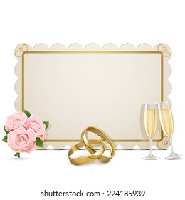 Vector Wedding Frame