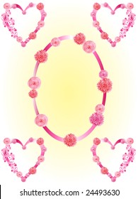 Vector wedding frame