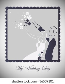 vector wedding graphic
