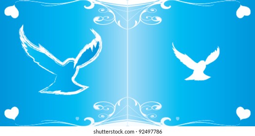 Vector Wedding Invitation Background