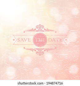Vector wedding invitation card.