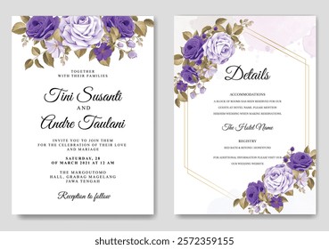 Vector Wedding Invitation Card. Illustrator and designer. Wedding Invites, save the date, Birthday Invites, Video Invites, E-Cards.