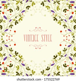 Vector wedding invitation card. Perfect as invitation or announcement.