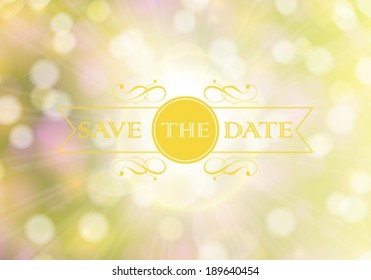 Vector wedding invitation card. Perfect as invitation or announcement.