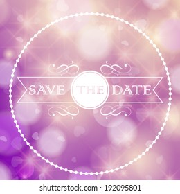 Vector wedding invitation card. Perfect as invitation or announcement.