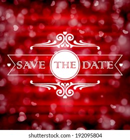 Vector wedding invitation card. Perfect as invitation or announcement.