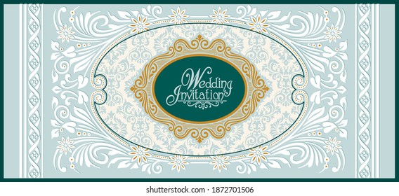 Tarjetas de invitación para bodas vectoras. Diseño elegante.
