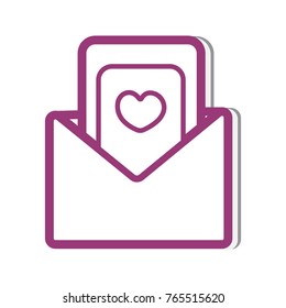 vector wedding invitation letter sticker