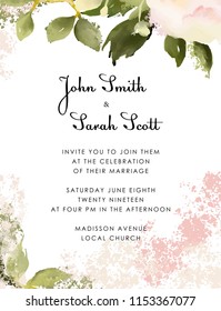 Vector wedding invitation template