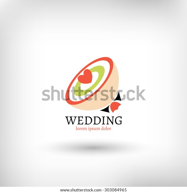 Vector Wedding Logo Design Template Marriage Stock Vector Royalty